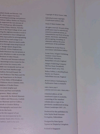 Limited Edition Julian Trevelyan Catalogue Raisonne + Uneditioned Etching Bohun6