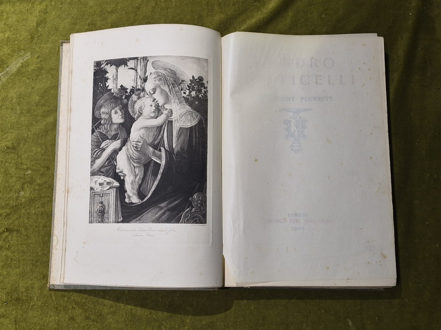 Sandro Botticelli and his School - Count Plunkett - Bell 1900 HB7