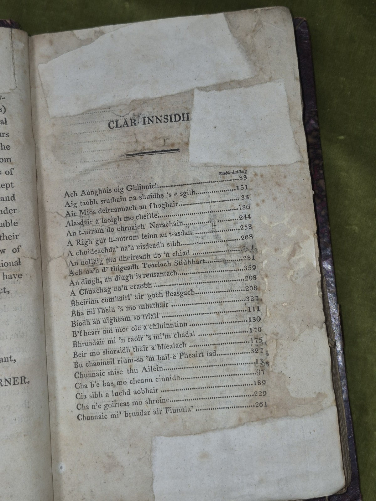 Comhchruinneacha no Dh'Orain Taghta Ghaidhealach 1813 First Patrick Turner7