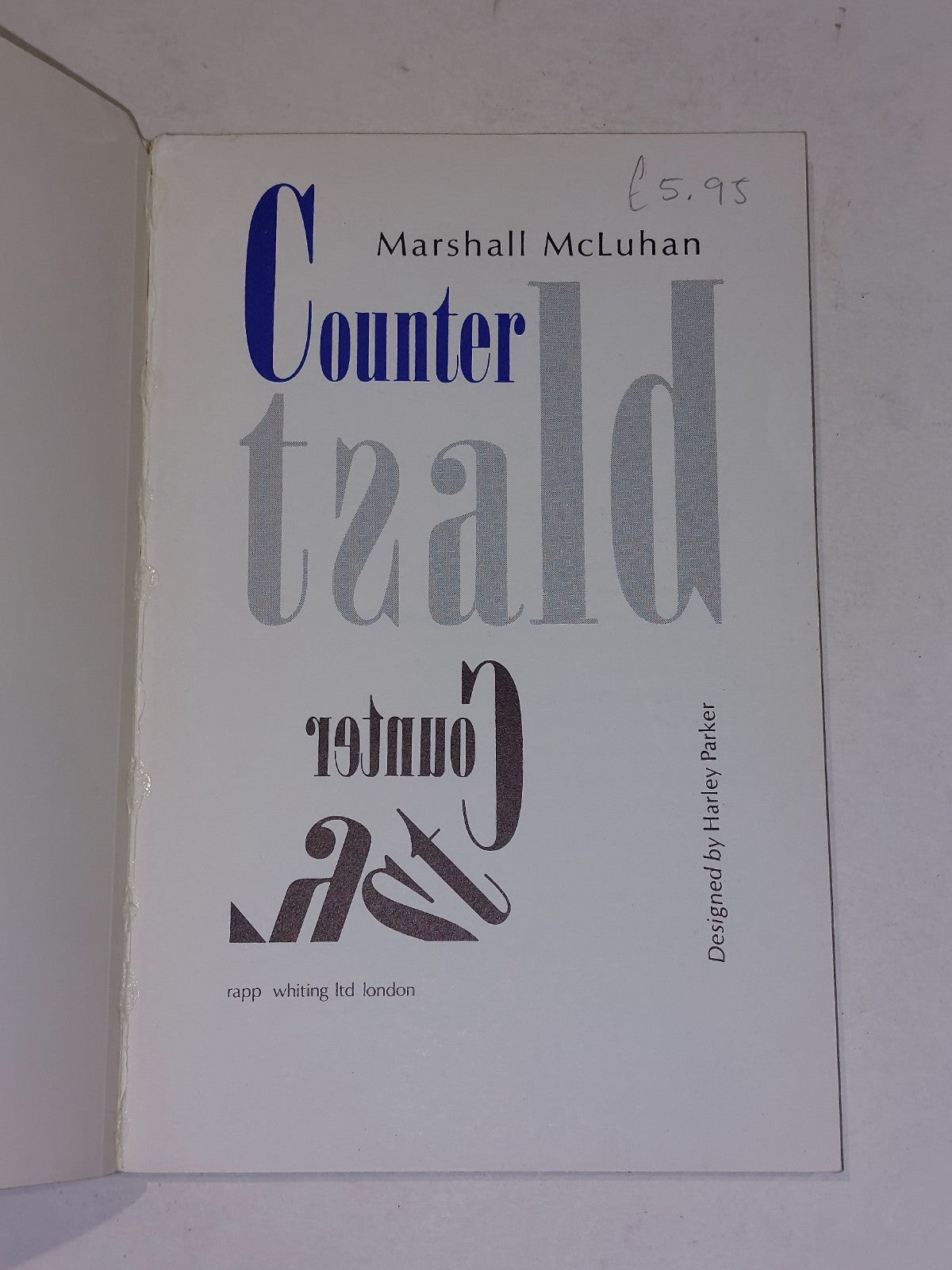 Counterblast by Marshall McLuhan 1st Edition (Paperback 1970)3