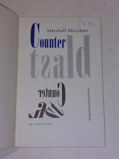 Counterblast by Marshall McLuhan 1st Edition (Paperback 1970)3