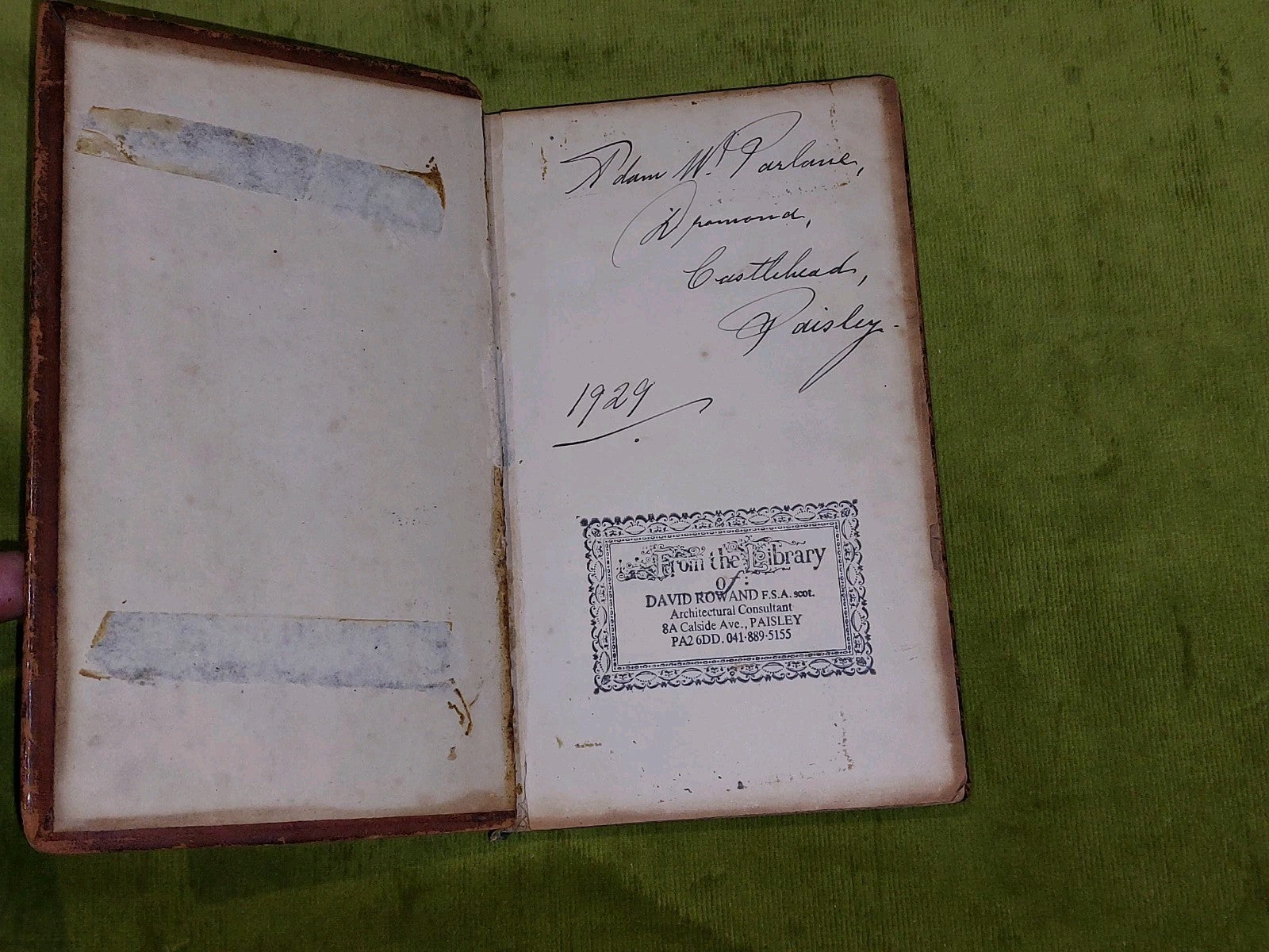 SET Fowler's Directory of Upper Renfrewshire 1830-31 & Lower 1834-35 - 2 Volumes6