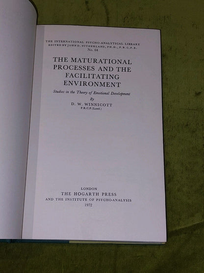 The Maturational Processes & the Facilitating Environment (1972) D. W. Winnicot 5