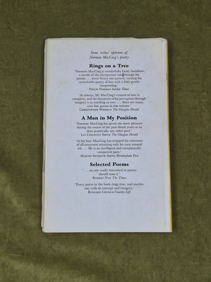 The white bird by Norman MacCaig 1973 1st HB DJ Chatto & Windus1