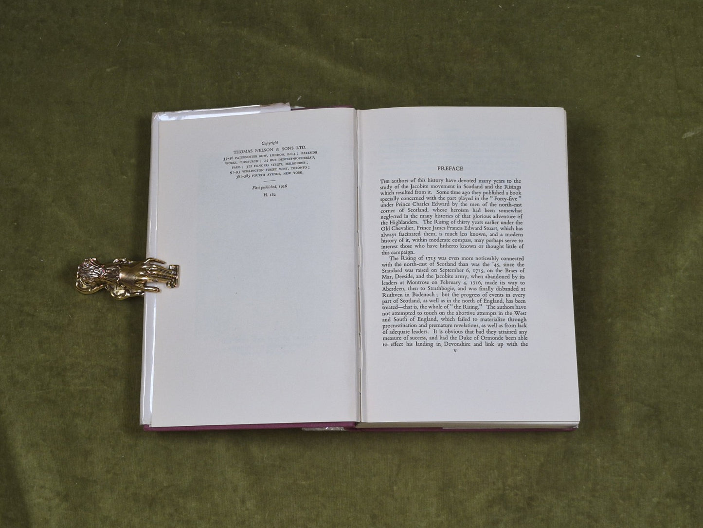1715 The Story of the Rising Alistair & Henrietta Tayler - 1936 Ist HB5