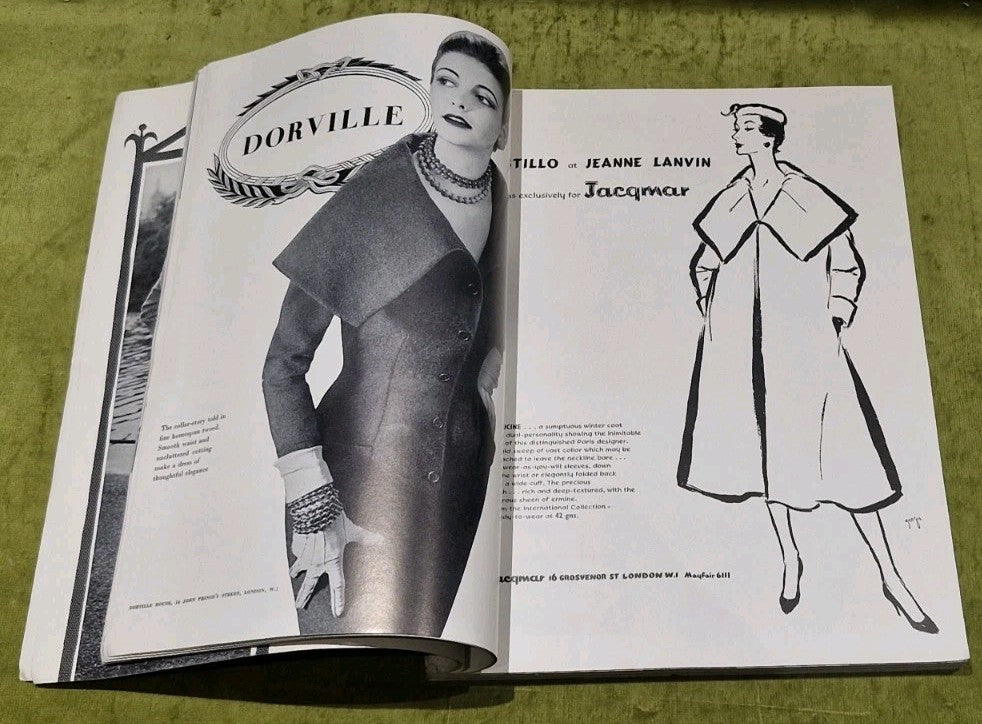 Vogue Magazine 1955 September : AUDREY HEPBURN, SIMONE D'AILLENCOURT, GRUAU6