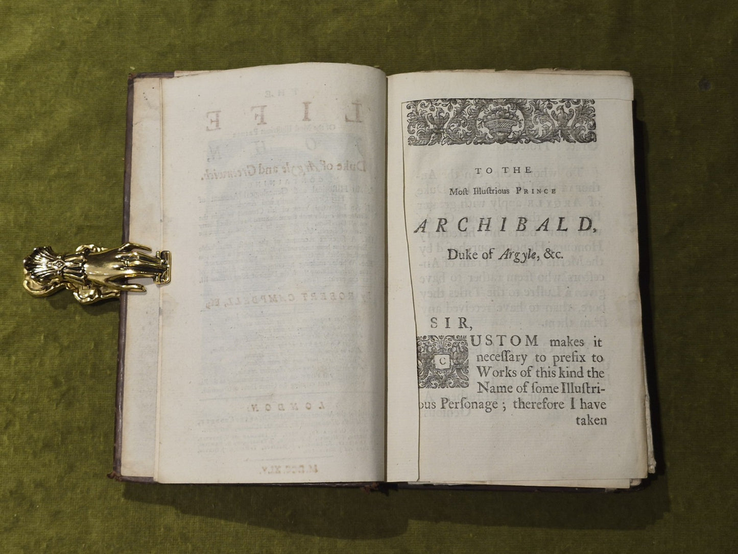 Life of the Most Illustrious Prince John Duke Of Argyll - Robert Campbell 17456