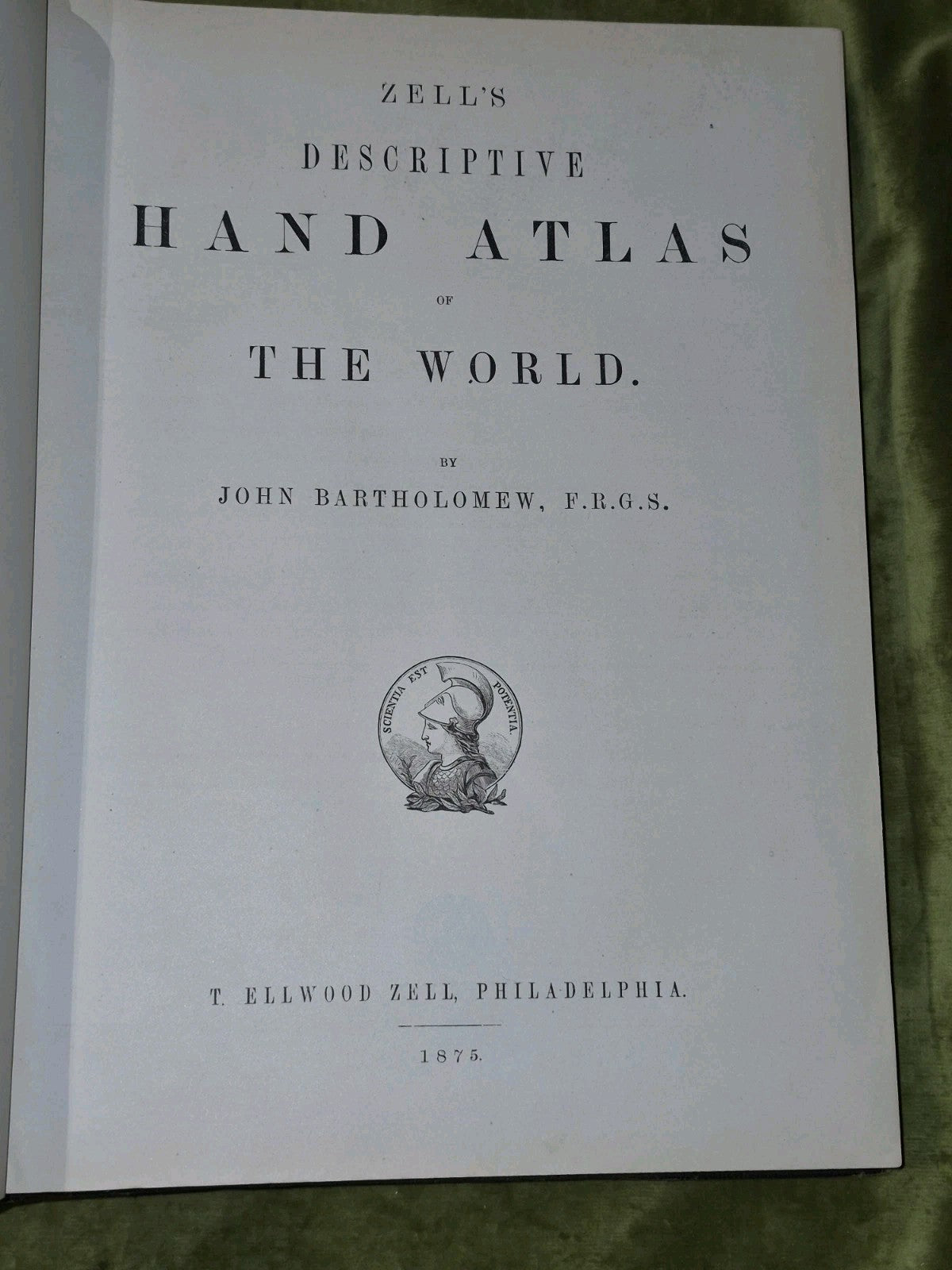 Zell's Descriptive Hand Atlas of The World (1875) John Bartholemew Ellwood Zell9
