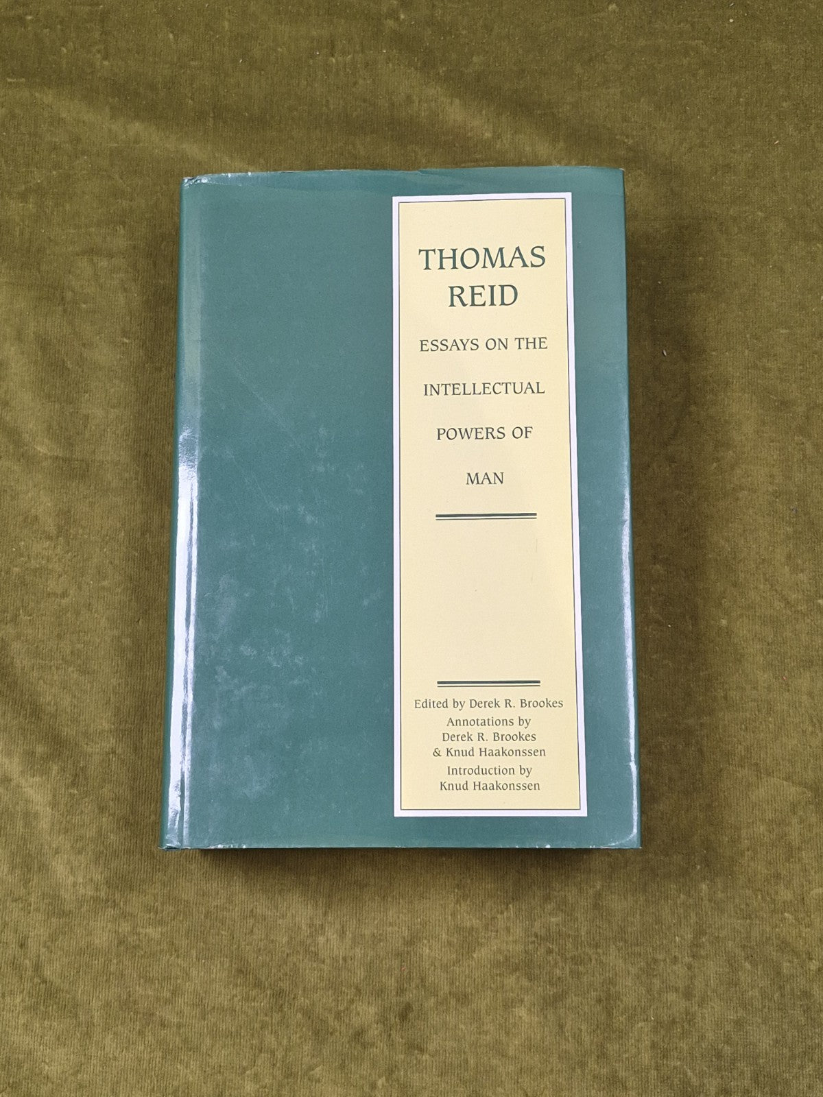 Thomas Reid - Essays on the Intellectual Powers of Man -Edinburgh Uni 2002 HB DJ0