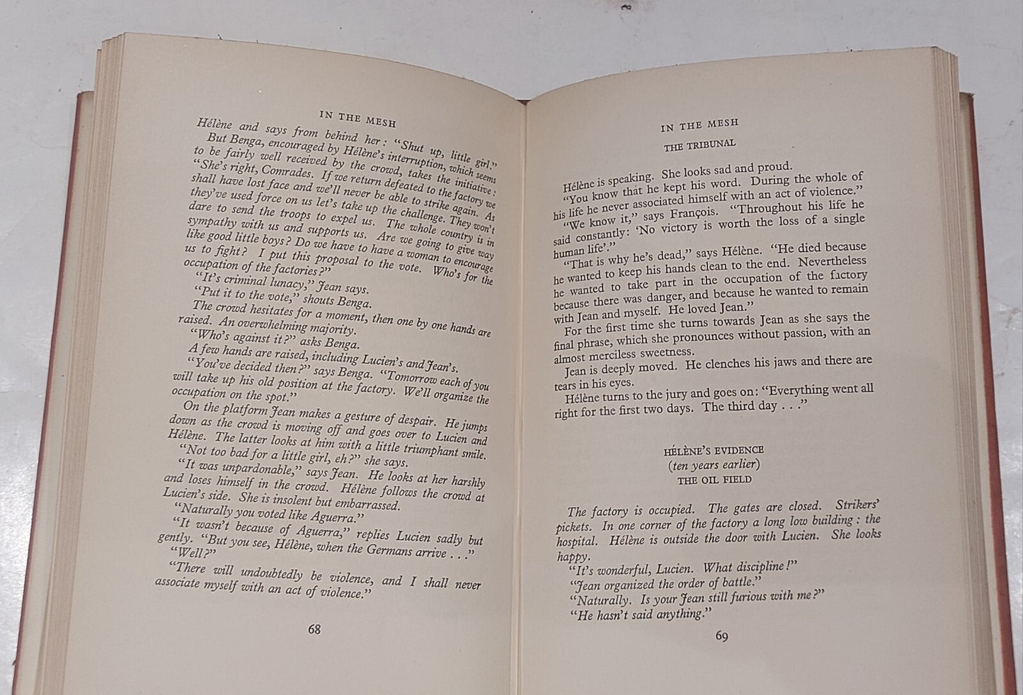 Jeanpaul Satre, In The Mesh (1954) Uk 1st Edition5