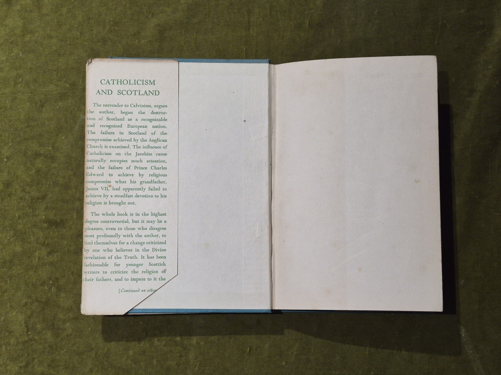 Catholicism and Scotland - Compton Mackenzie - Routledge 1936 HB DJ3