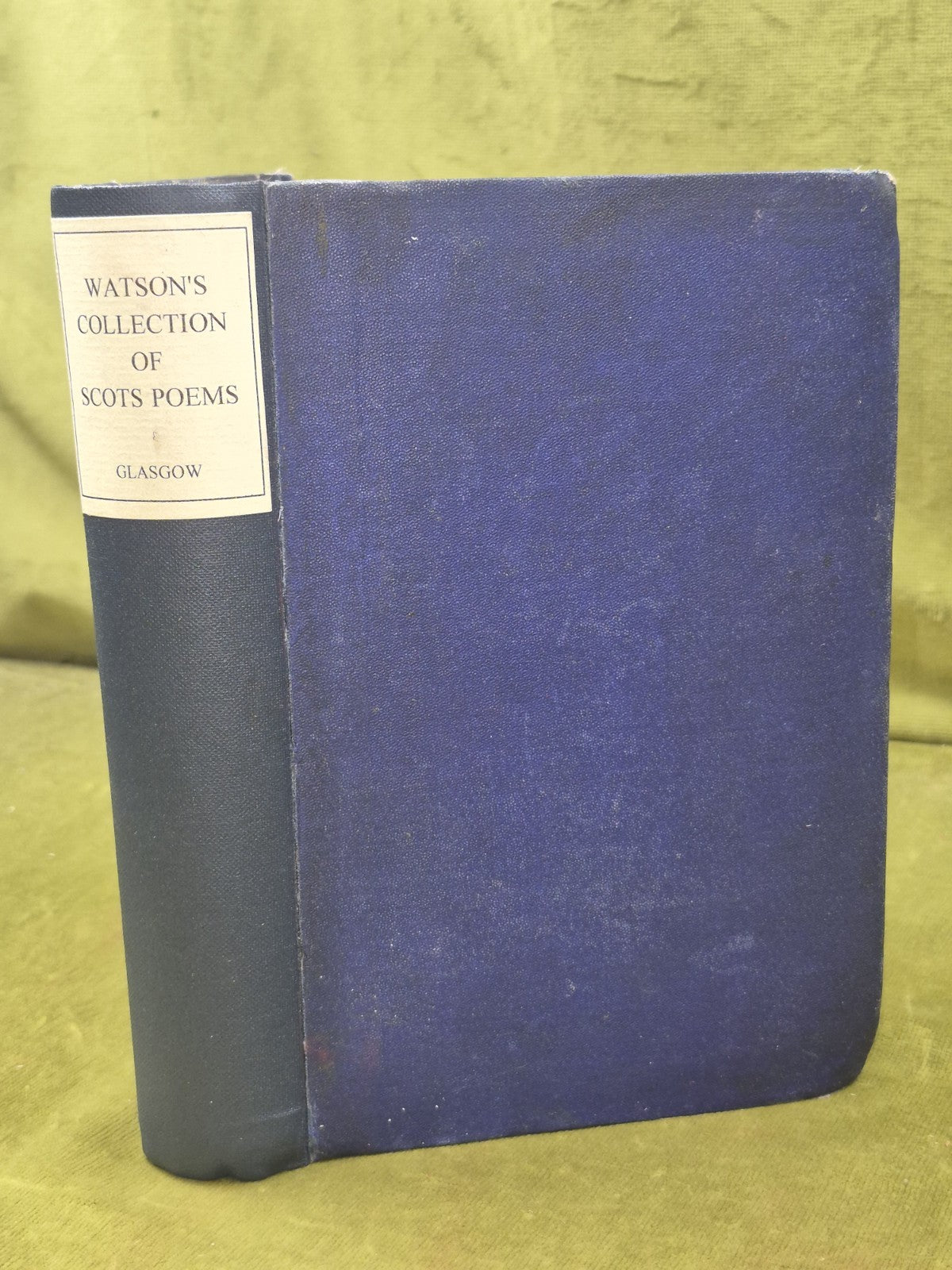 Watson's Choice Collection of Comic and Serious Scots Poems 1869 Glasgow0