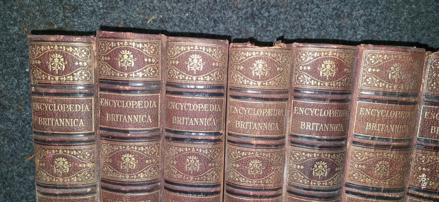 Encyclopedia britannica Tenth Edition 10th The New Volumes To Ninth 9th & Maps5