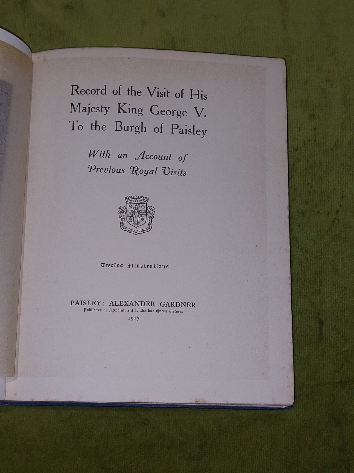 Record Of The Visit Of His Majesty King George V. To The Burgh Of Paisley (1917)4