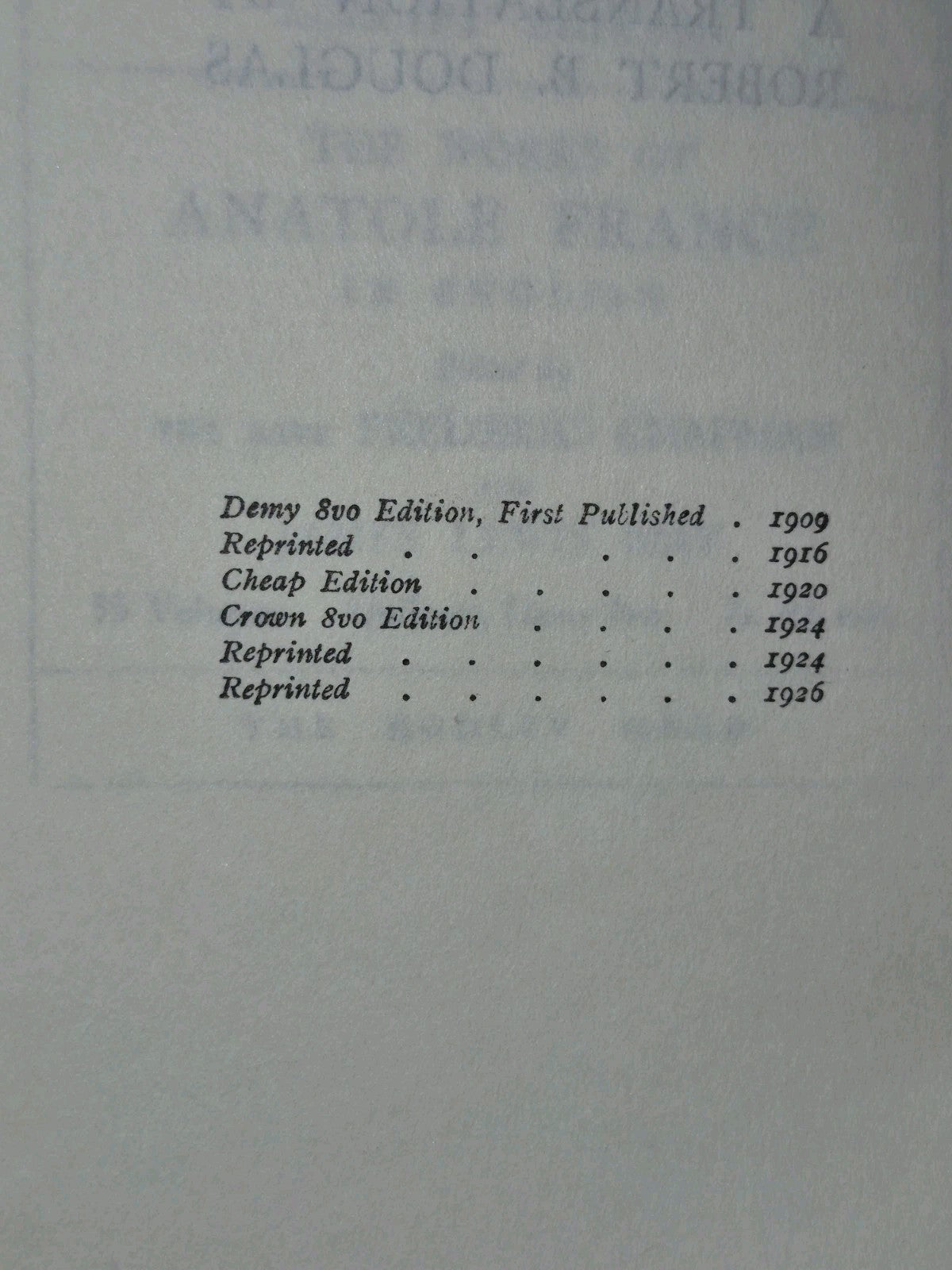 Anatole France Bodley Head Crown 8 Volumes Mixed Editions18