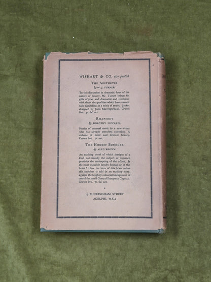 SOLITARIA - V. V. Rozanov , Wishart 1927 1st English Ed HB DJ1
