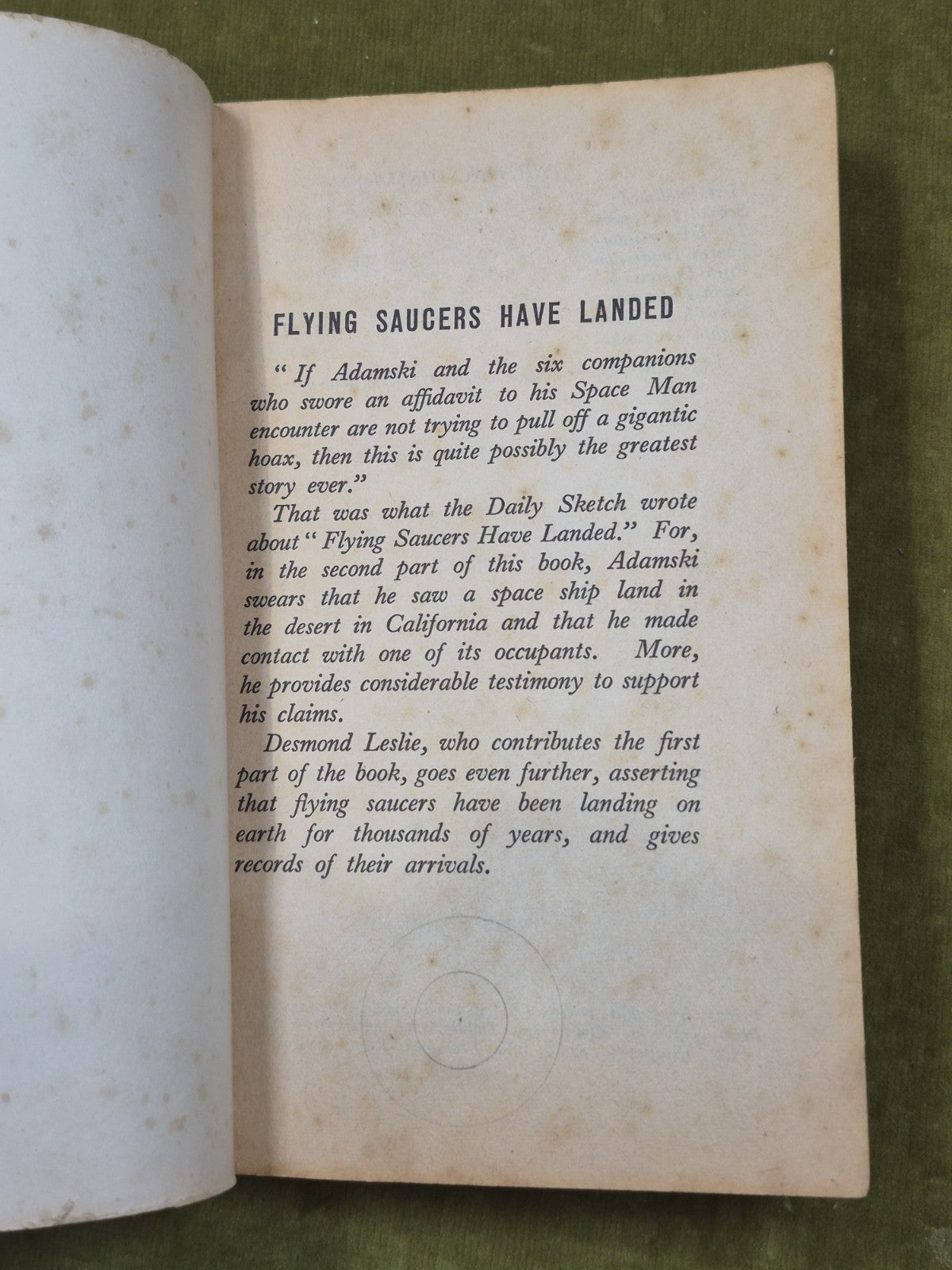 Flying Saucers Have Landed 1957 Desmond Leslie Panther Book Paperback4
