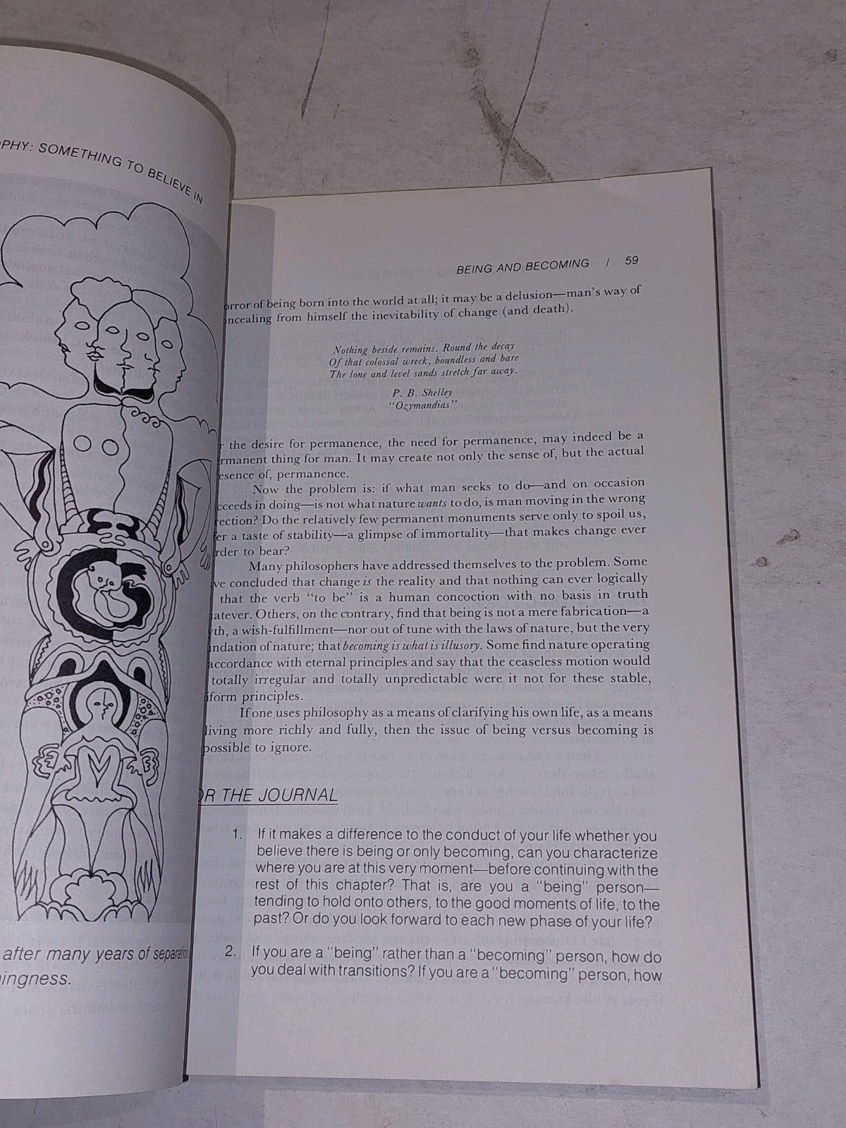 PHILOSOPHY Something to Believe In By Richard Paul Janaro, First Edition, 19753