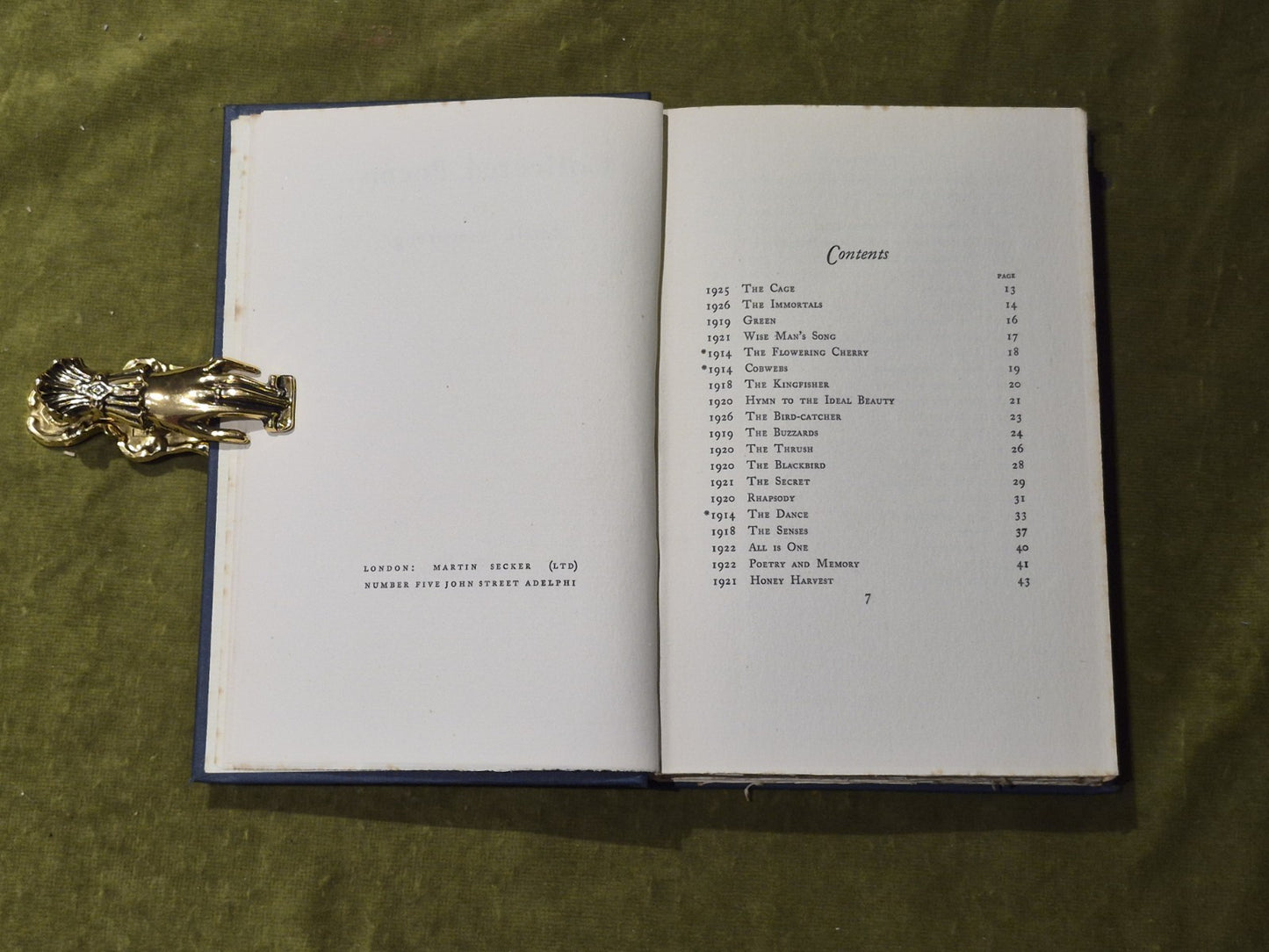 Collected Poems - Martin Armstrong - 1931 Martin Secker6