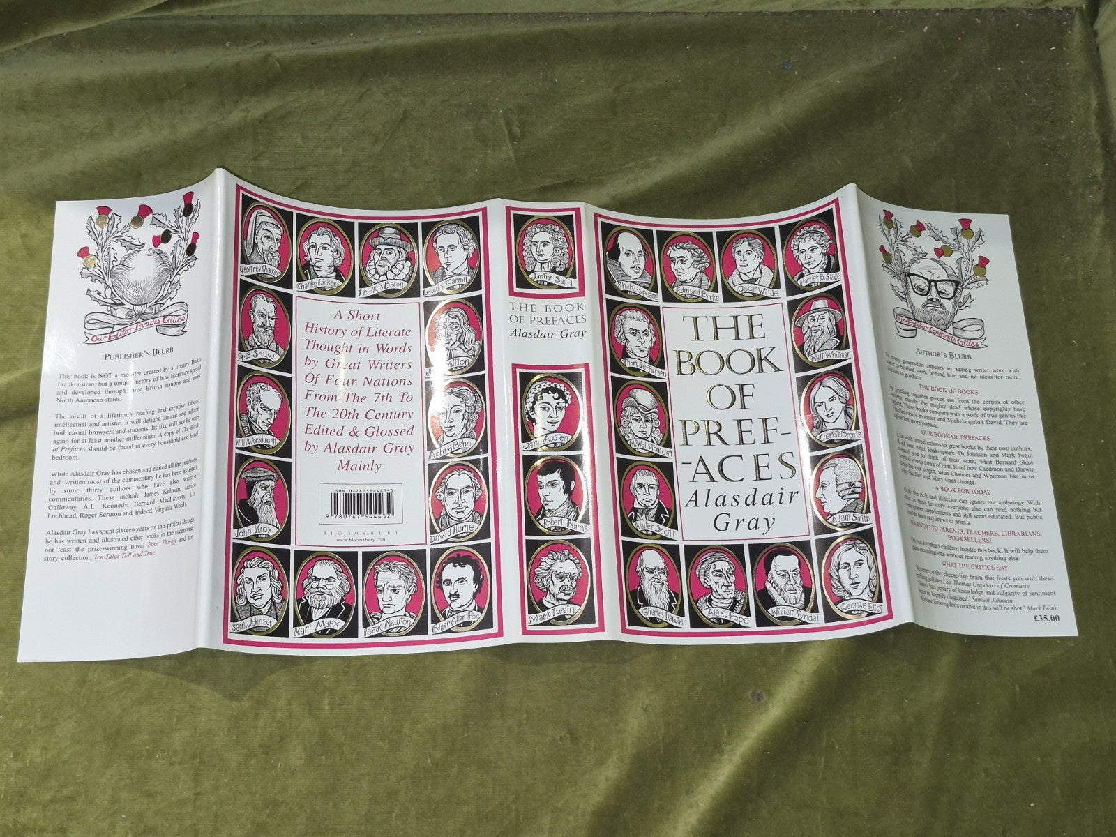 The Book oF Prefaces - Alasdair Gray , Bloomsbury 1st HB DJ4