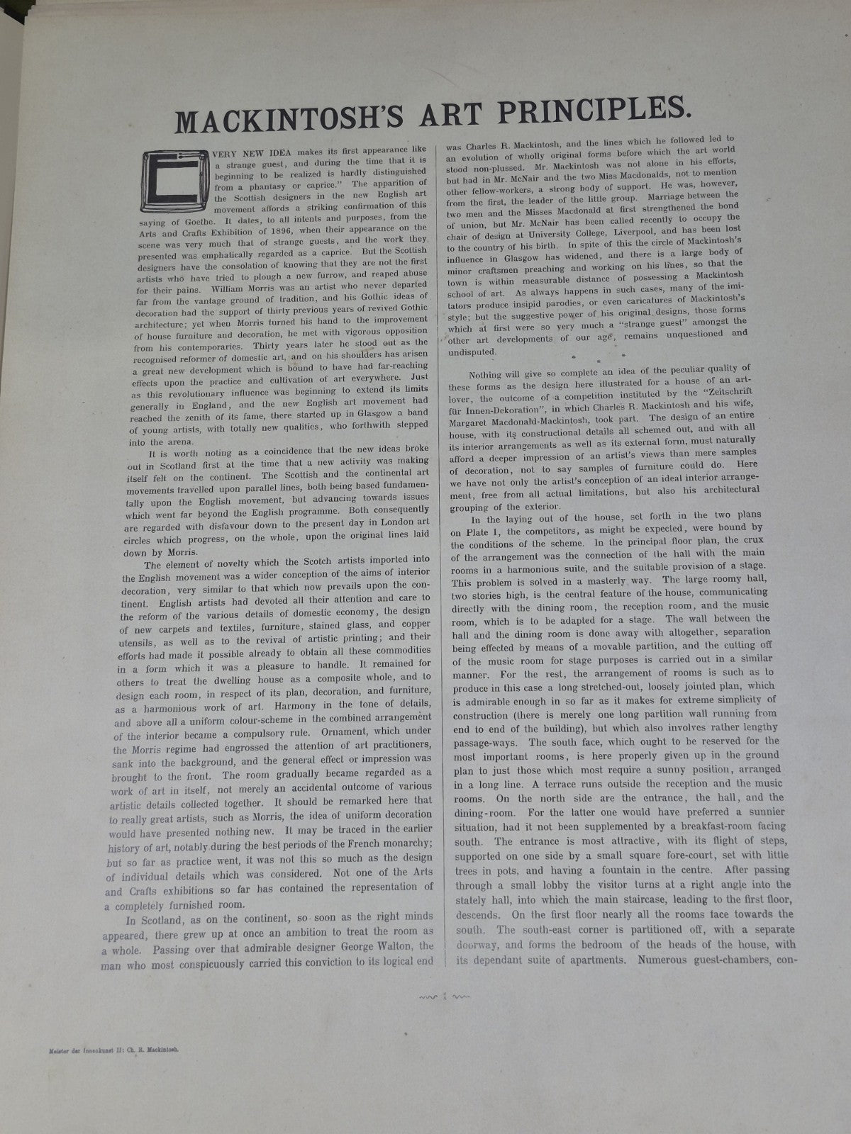 Charles Rennie Mackintosh Das Haus eines Kunstfreundes 2 Meister Incomplete3