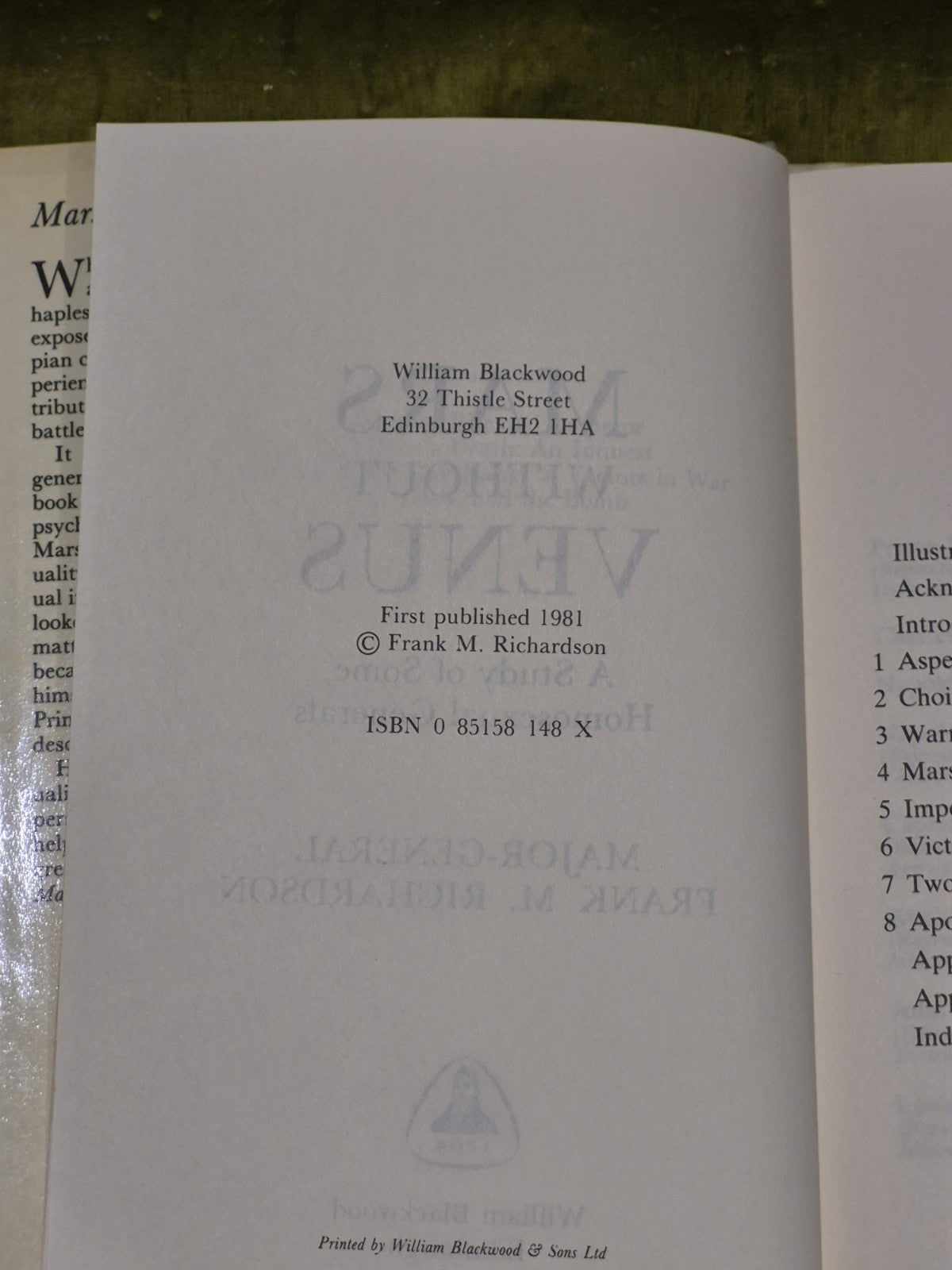 Frank M Richardson / Mars Without Venus A Study of Some Homosexual Generals5