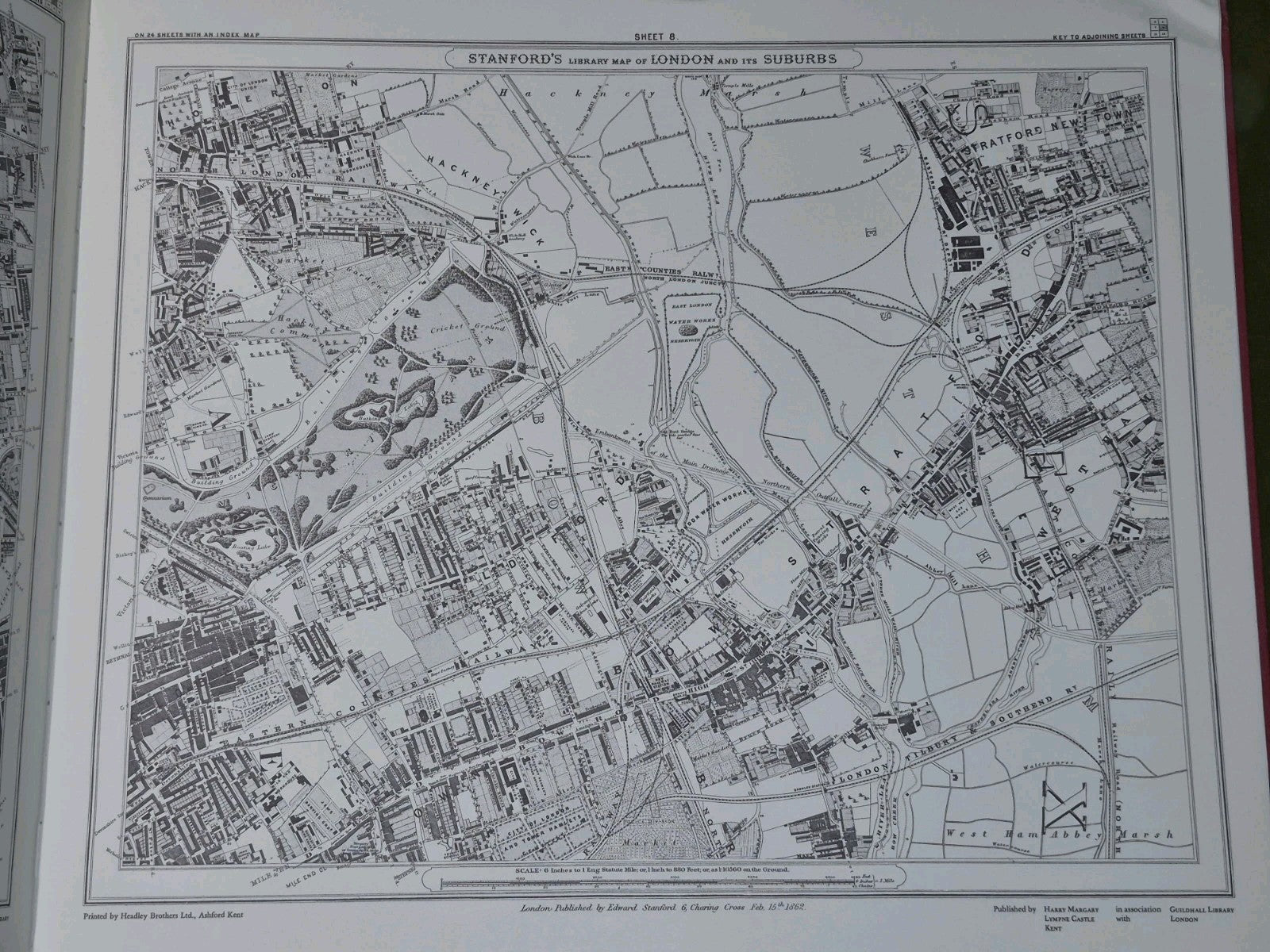 Stanford's Library Map of London and its Suburbs 24 Sheets (1980) Harry Margary10