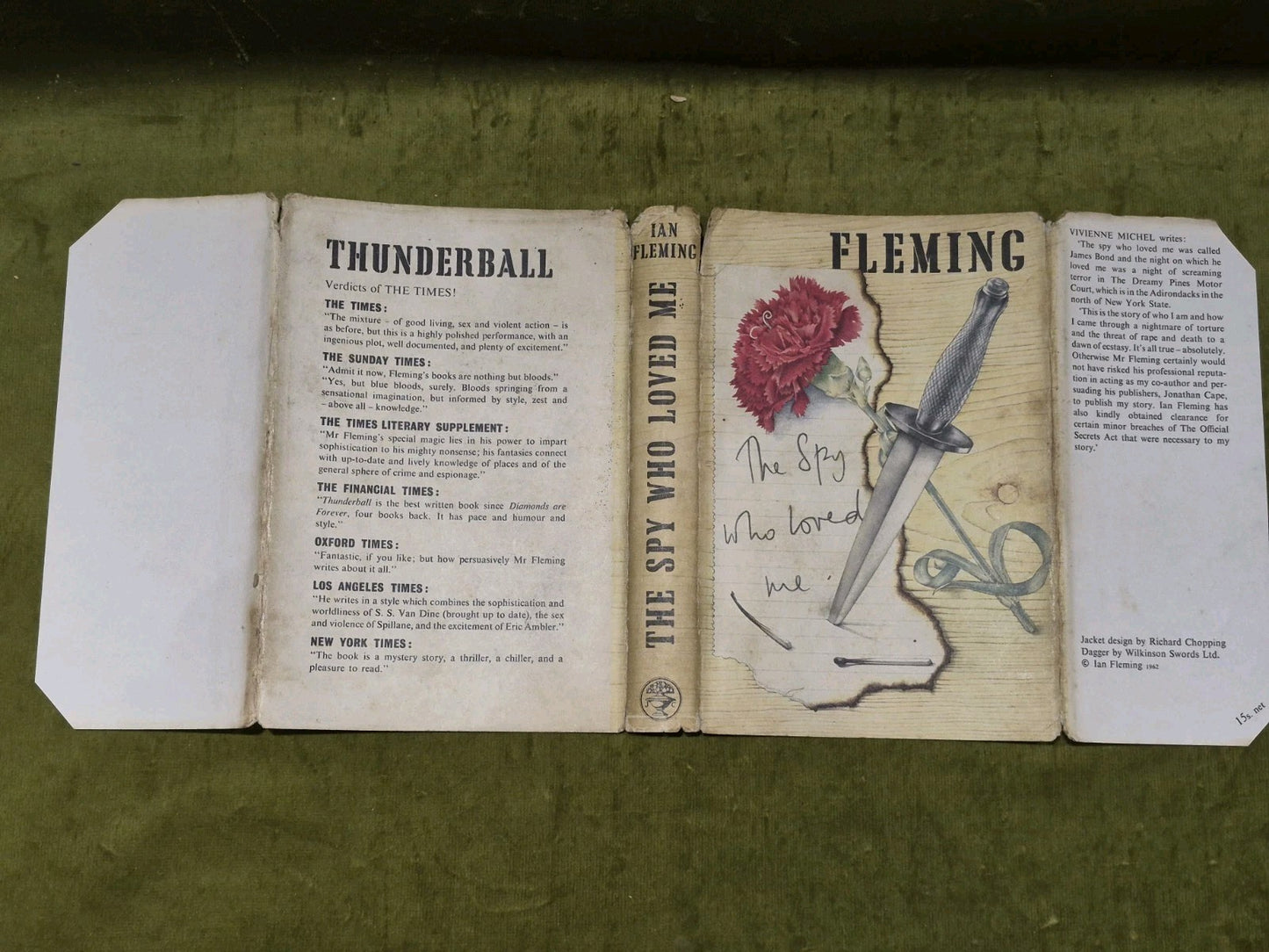 The Spy Who Loved Me - Ian Fleming 1st Edition 2nd Impression Jonathan Cape 19624