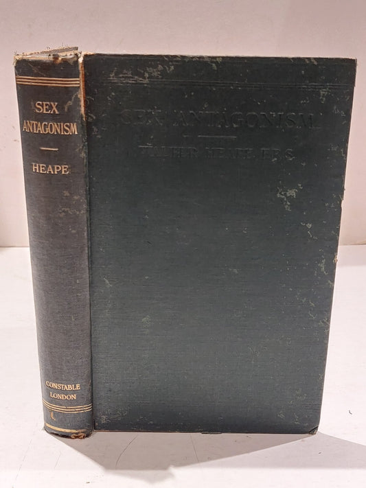 Antiquarian Book, Sex Antagonism By Walter Heape (1913) Hardback0