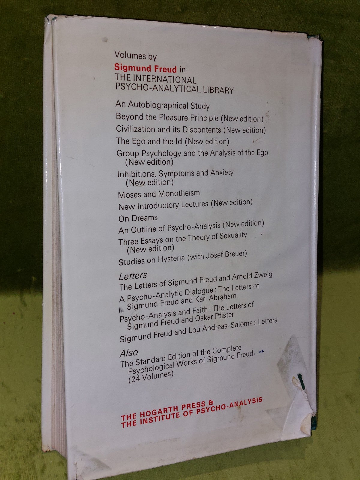 The Language Of PsychoAanlysis by J Laplanche and JB Pontalis (1973) 1st ed Hb1