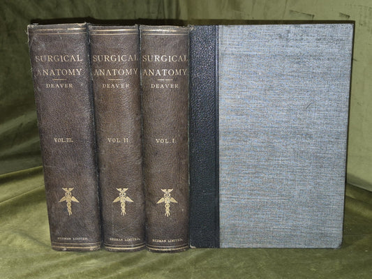 Surgical Anatomy Vols. 1 to 3, (1901-1903) John B. Deaver. London: Rebman0