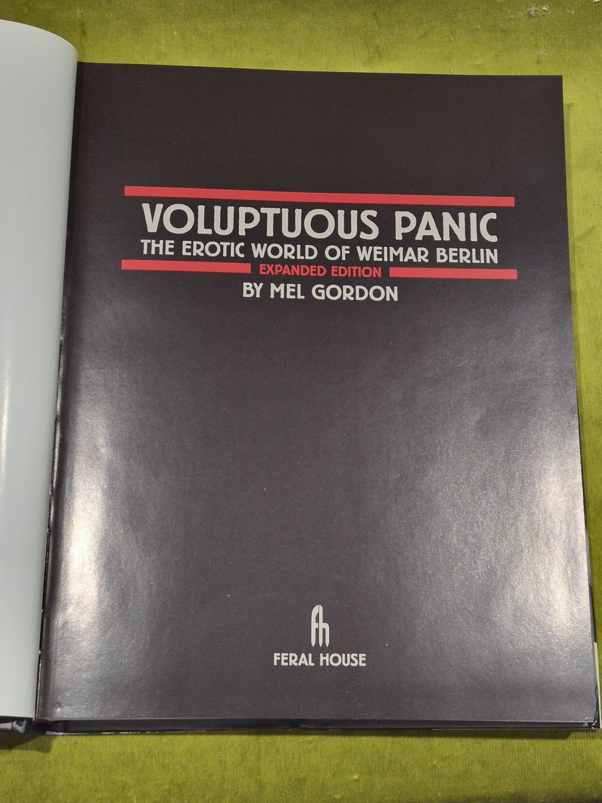 Mel Gordon Voluptuous Panic: The Erotic World of Weimar Berlin Expanded Edition2