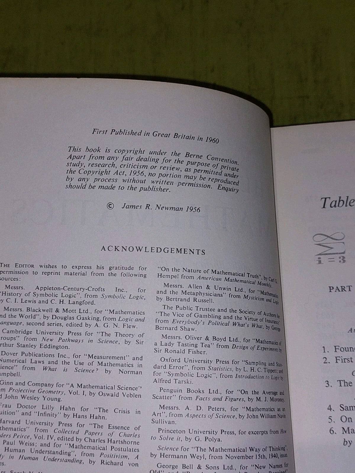 The World of Mathematics (1960) James R Newman Complete Set of 4 Volumes4