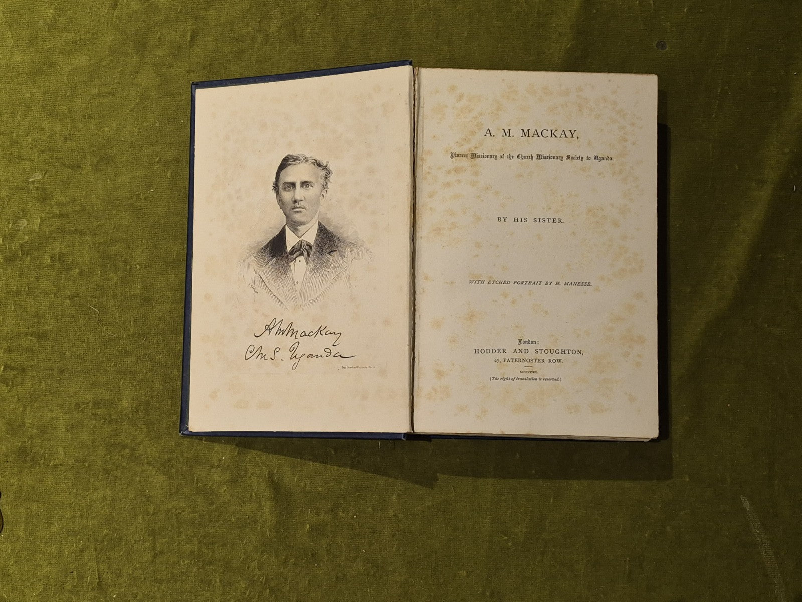A M Mackay : Pioneer Missionary ... by his sister - 1890 1st Edition3