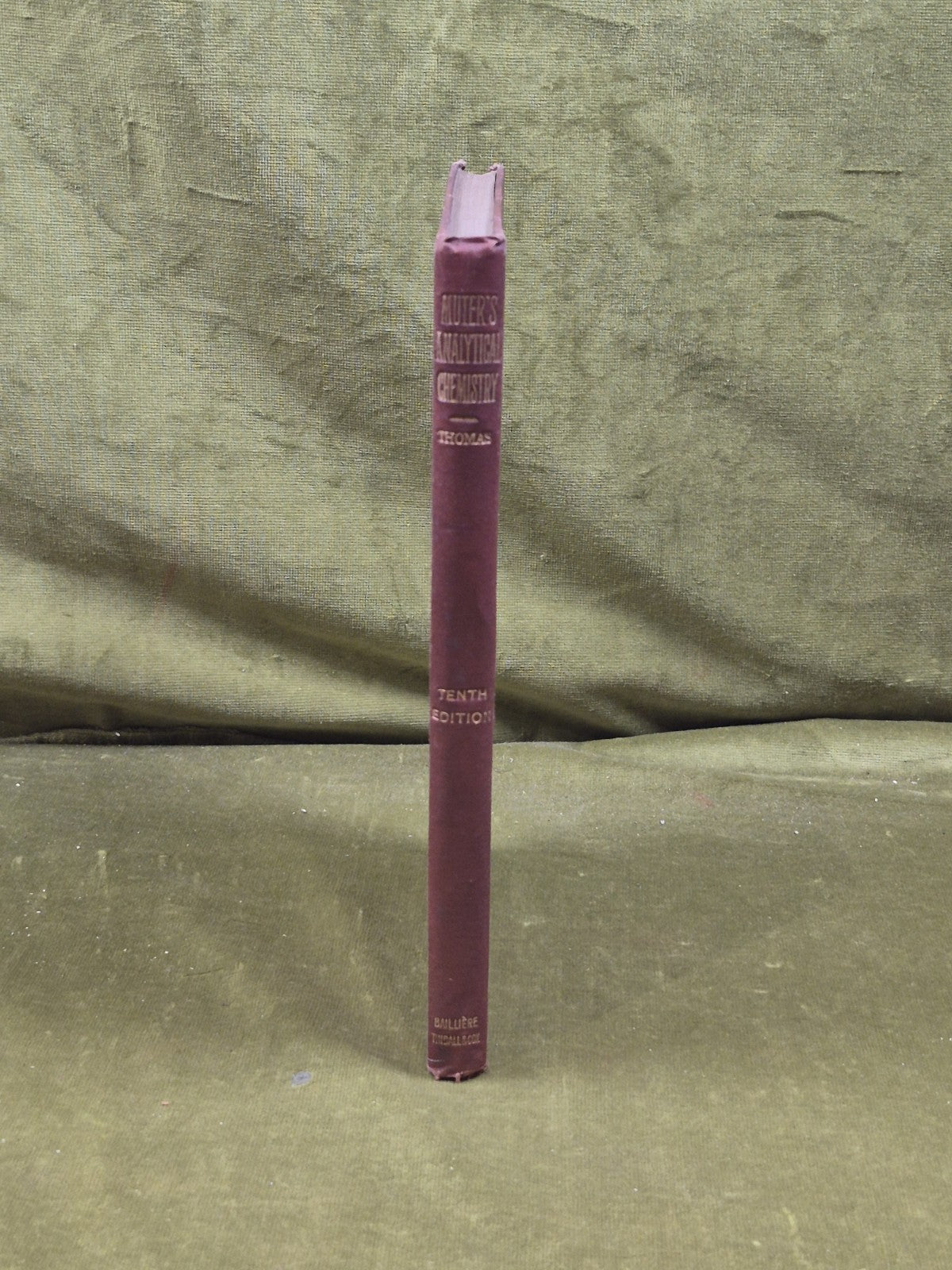 A Short Manual of Analytical Chemistry by John Muter. Hardback 2