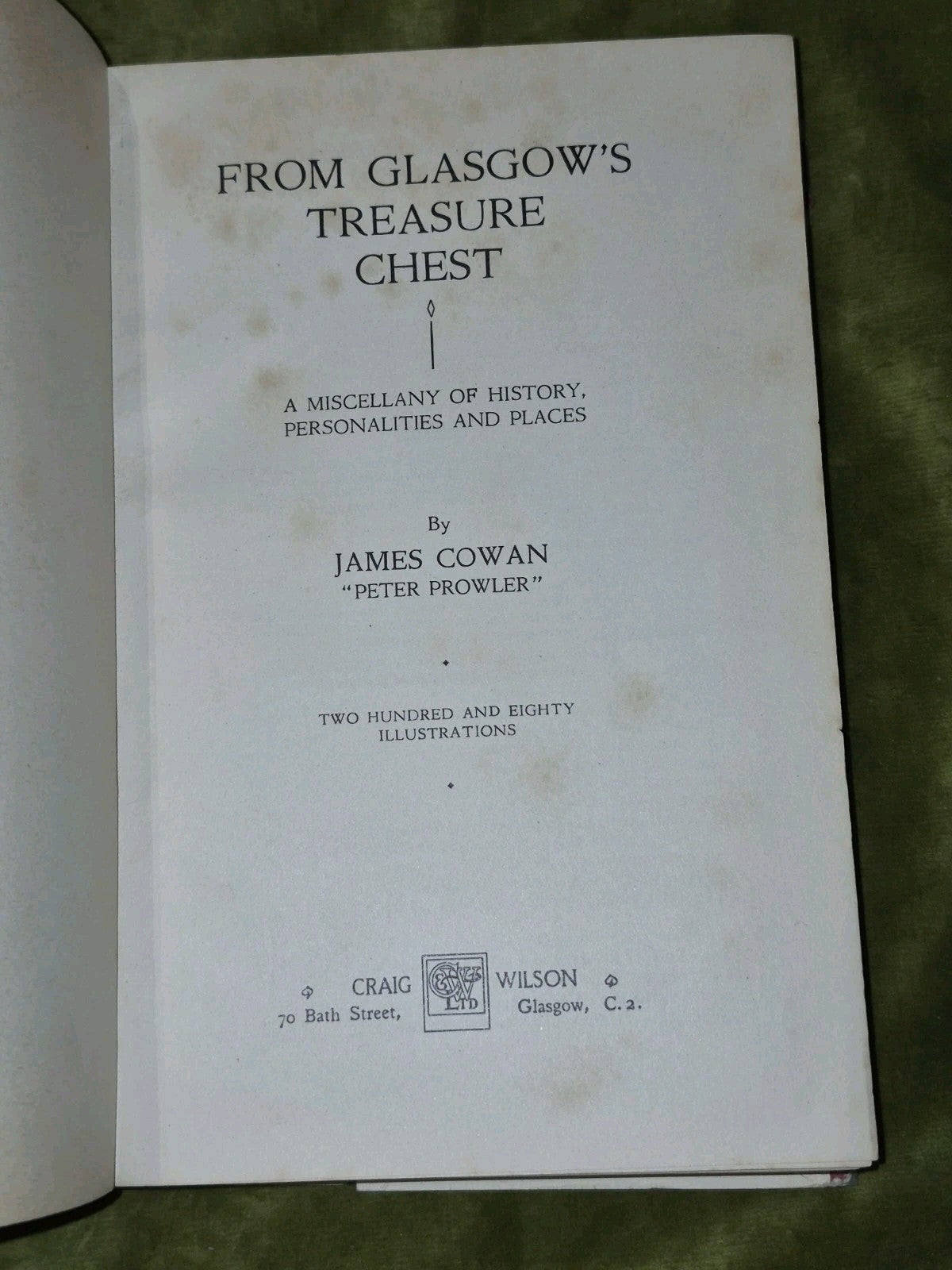 From Glasgow's Treasure Chest (1951 First Edition) James Cowan6