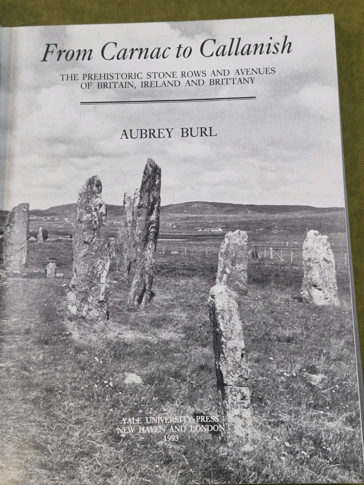 From Carnac to Callanish Perhistoric Stone Rows Britain Ireland Brittany Aubrey3