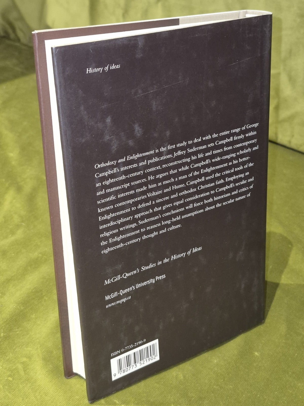Orthodoxy and Enlightenment: George Campbell in the Eighteenth Century (2001)1