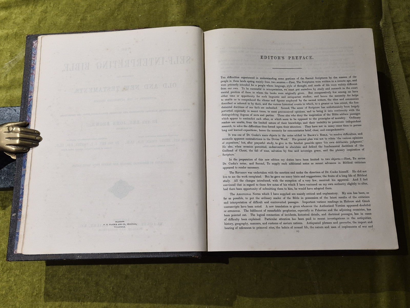 Brown's Self-Interpreting Family Bible with notes, Re-Edited by J L Porter8