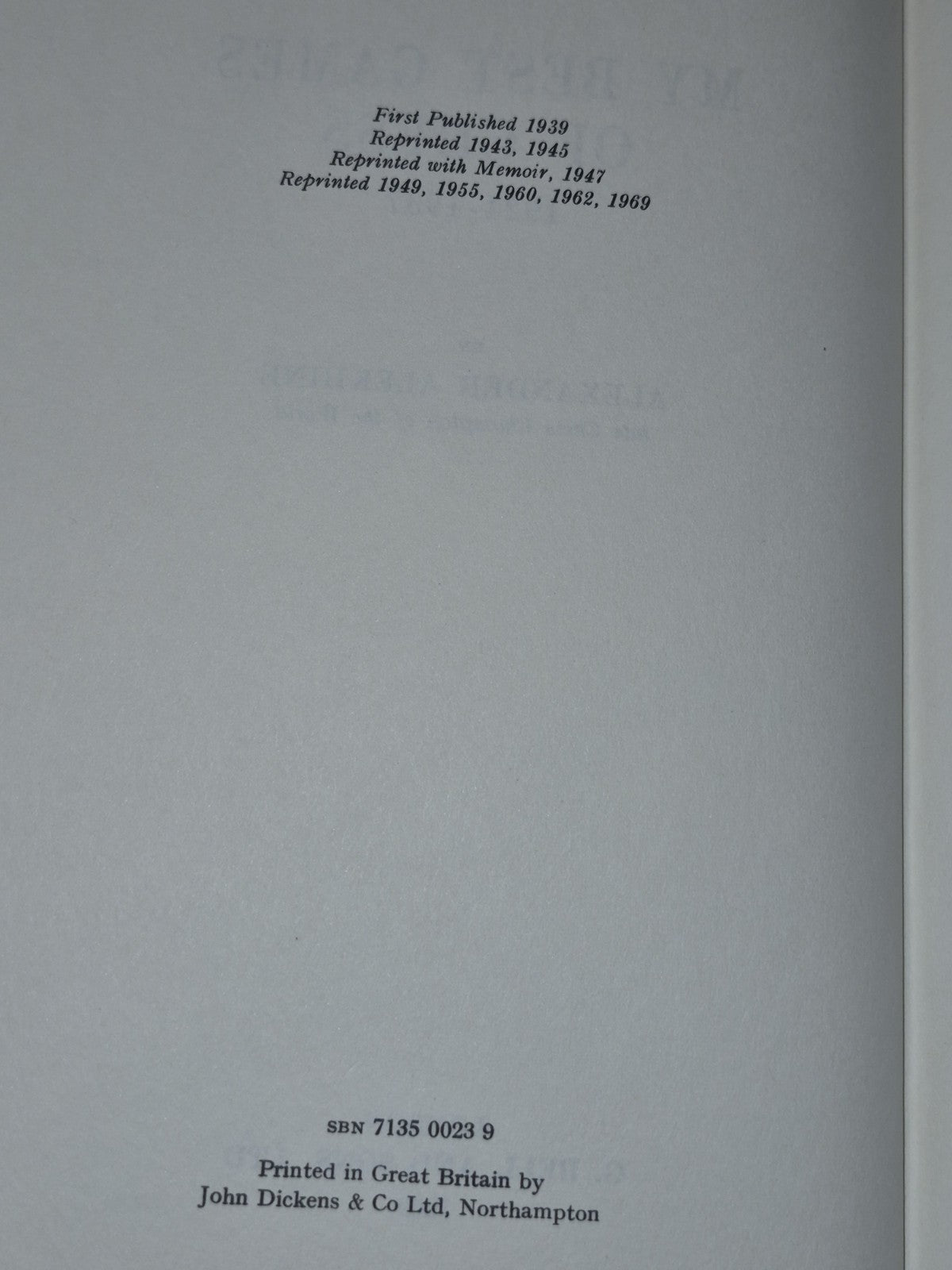 My Best Games of Chess 1924-37 (1969) Alekhine6