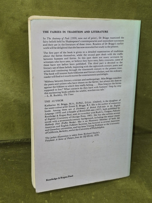 The Fairies in Tradition and Literature by K.M. Briggs 1978 Paperback1