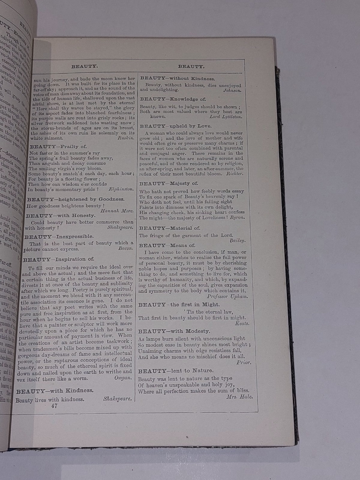 Many Thoughts Of Many Minds By Henry Southgate   Antique Leather Bound 18743