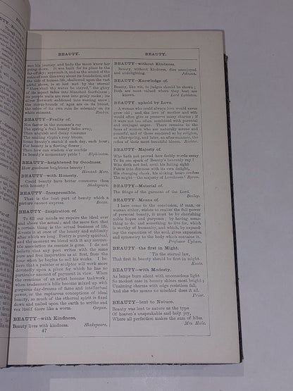 Many Thoughts Of Many Minds By Henry Southgate   Antique Leather Bound 18743