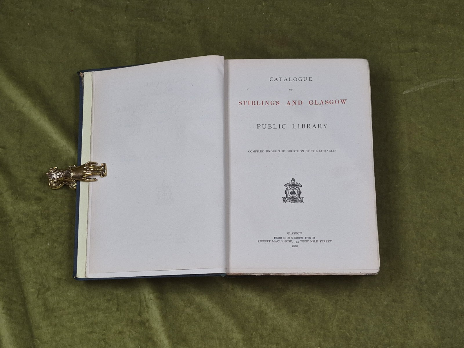 Catalogue of Stirlings & Glasgow Public Library - 1888 Glasgow University5