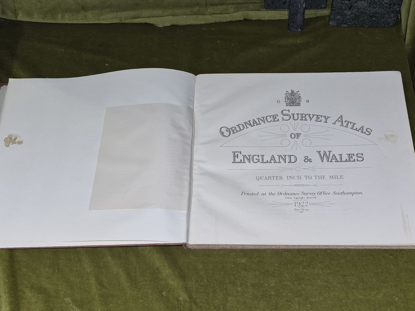 1922 Ordnance Survey Atlas Of England & Wales4
