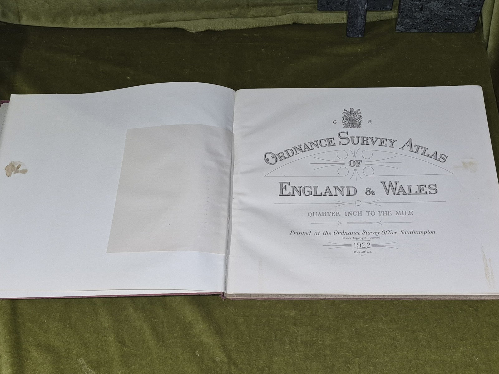 1922 Ordnance Survey Atlas Of England & Wales4