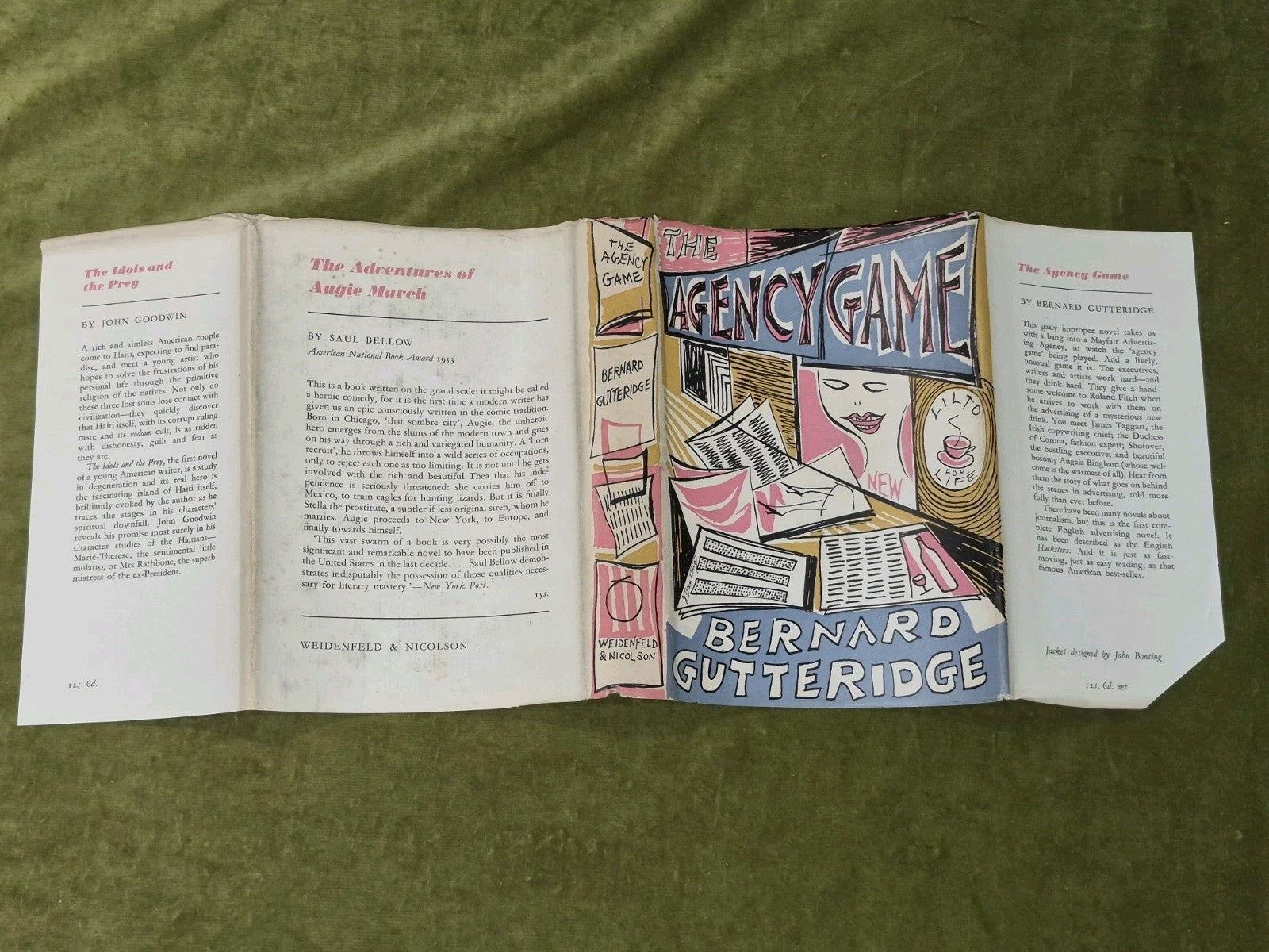 The Agency Game. Bernard Gutteridge. 1st edition 1954 HB DJ3