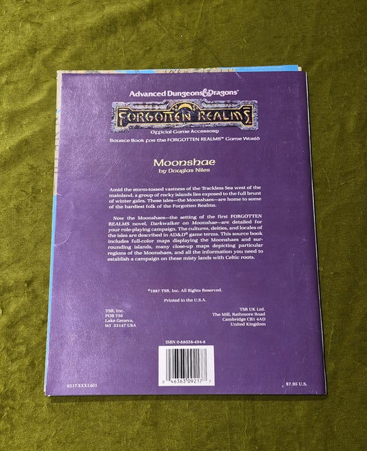 Advanced Dungeons & Dragons Forgotten Realms Moonshae Tsr 92171
