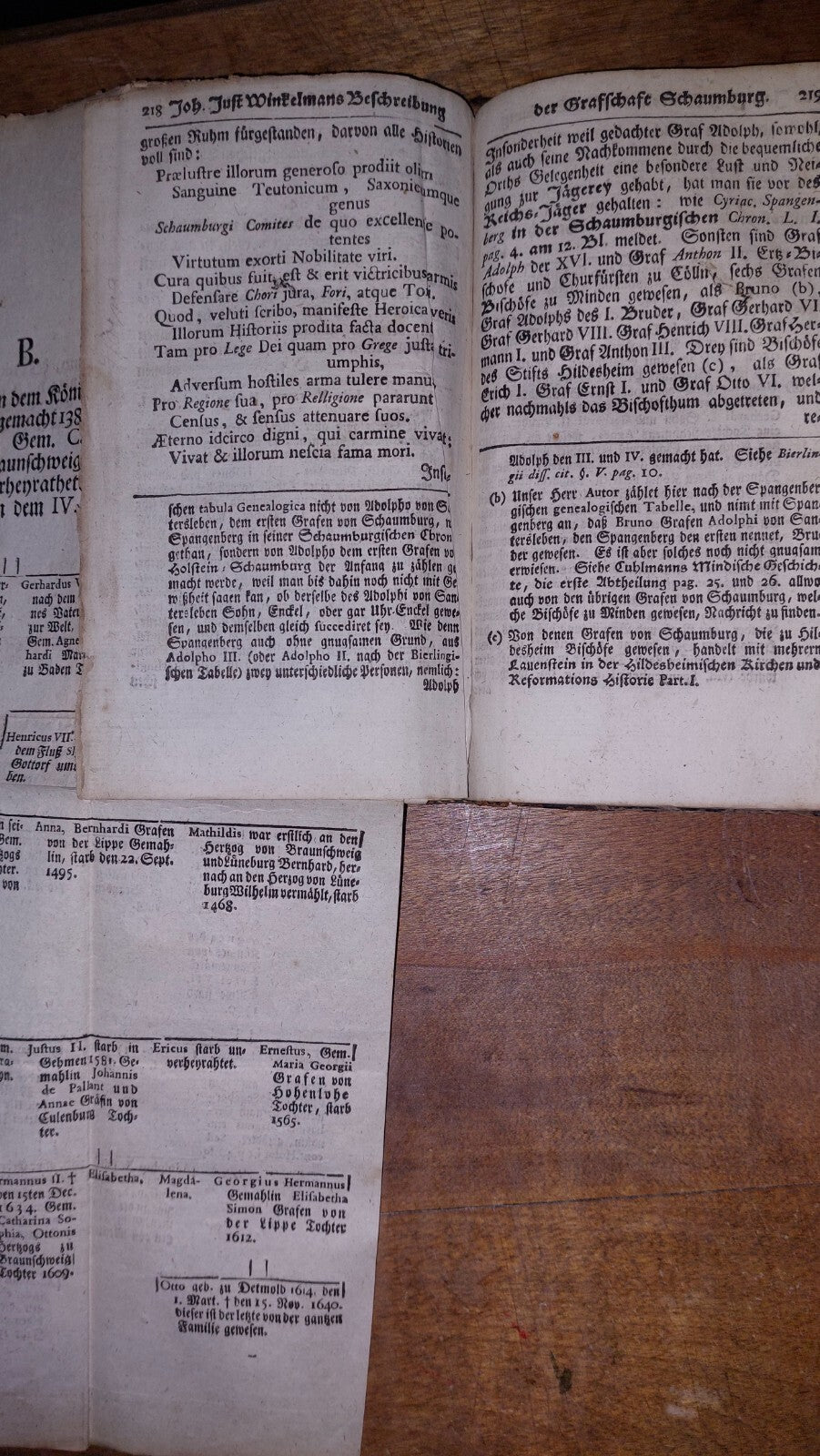 Sammlung  Historie  Schaumburg 1751 German Book, Collection Of 4 In 1 Binding 19