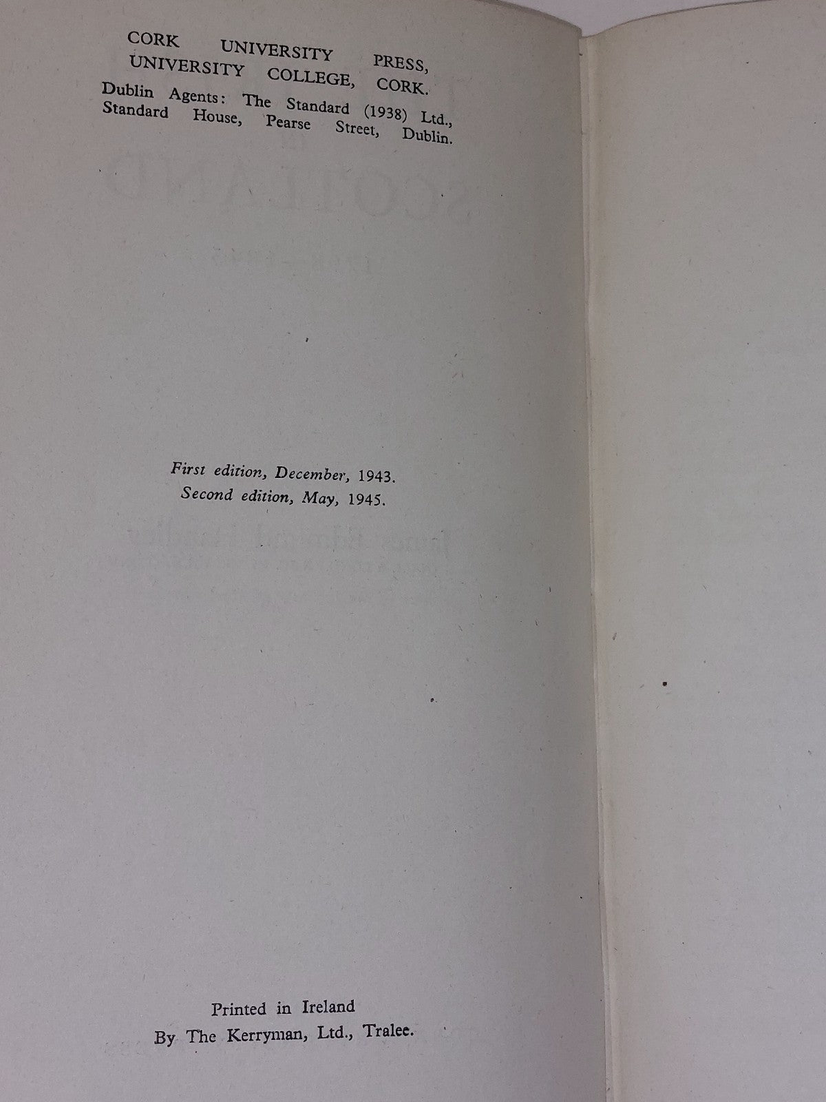 The Irish In Scotland: 1798 - 1845 by J. E. Handley (1945)5